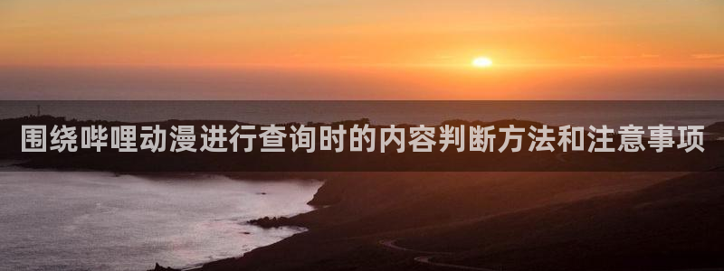 age动漫下载密码:围绕哔哩动漫进行查询时的内容判断方法和注意事项配图